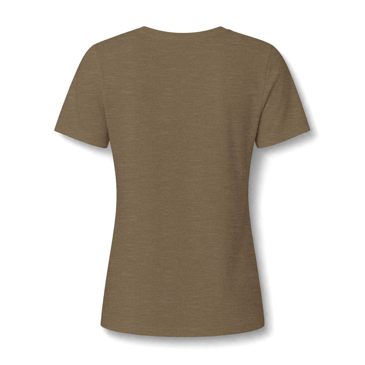 Women's V-Neck Tee — Small Chest Crest Graphic