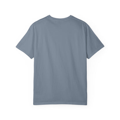 Minimal Cream T‑Shirt with Small Shield Logo — Casual Everyday Tee