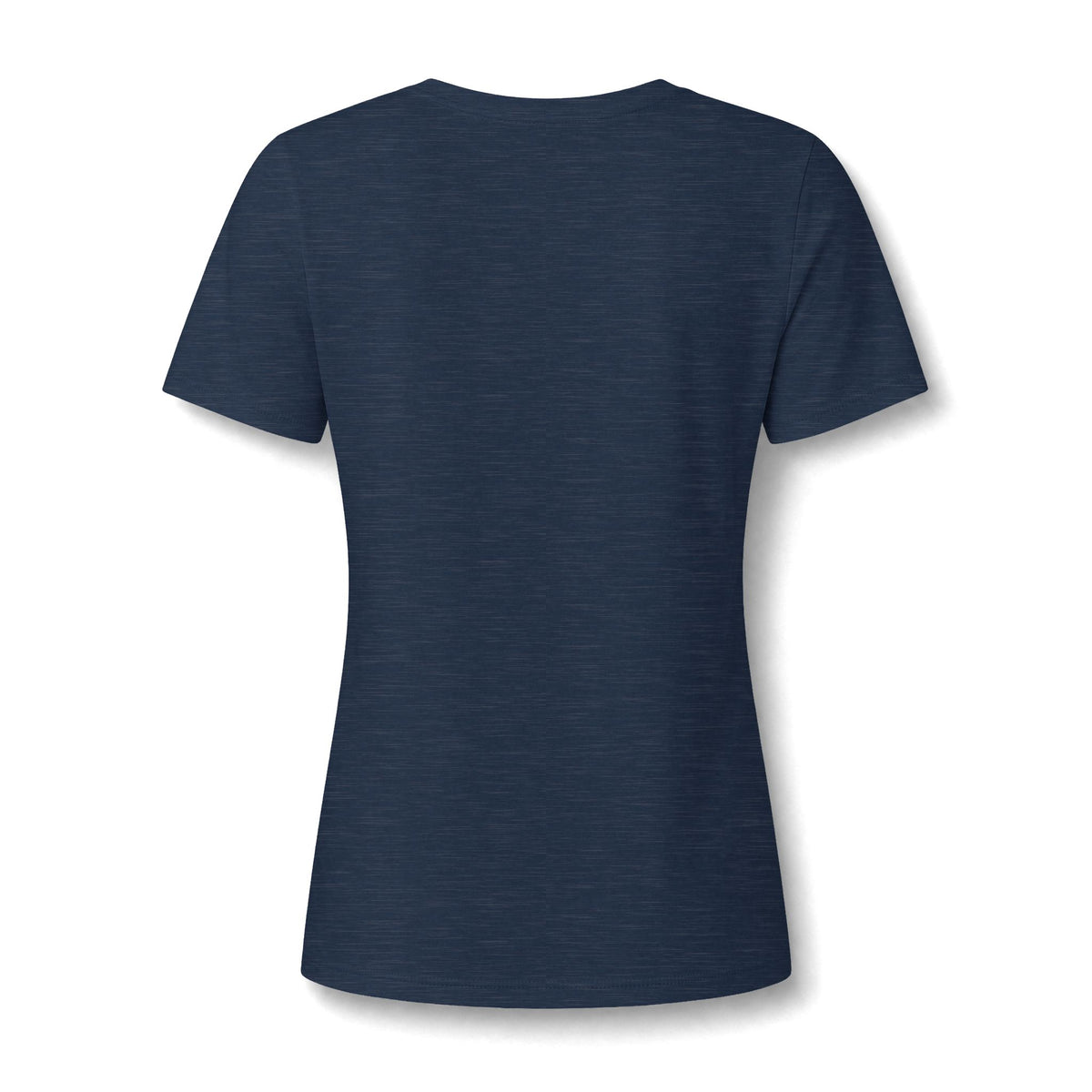 Women's V-Neck Tee — Small Chest Crest Graphic