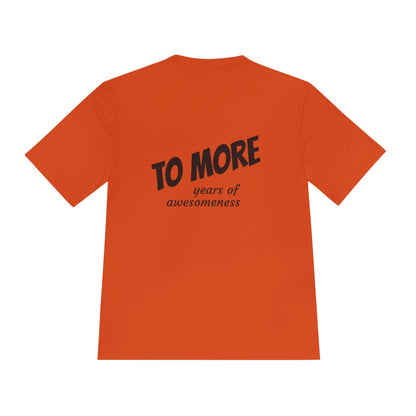 'To More' Moisture-Wicking Tee — Casual Graphic Athletic Shirt