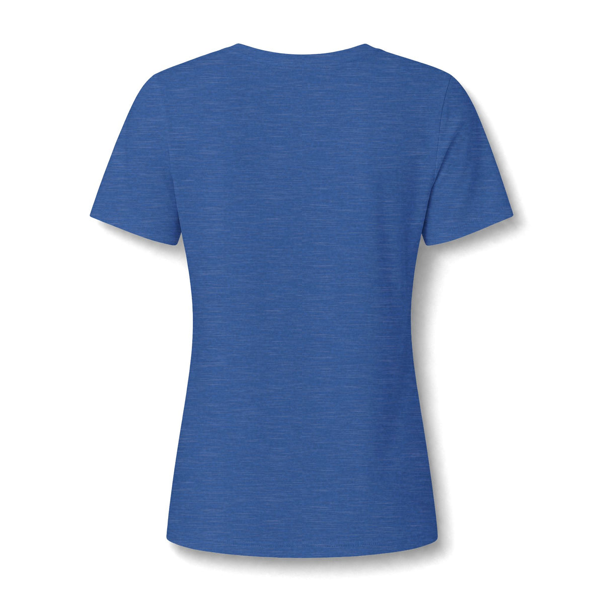 Women's V-Neck Tee — Small Chest Crest Graphic