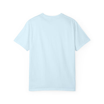 Minimal Cream T‑Shirt with Small Shield Logo — Casual Everyday Tee