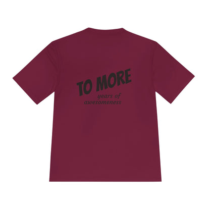 'To More' Moisture-Wicking Tee — Casual Graphic Athletic Shirt