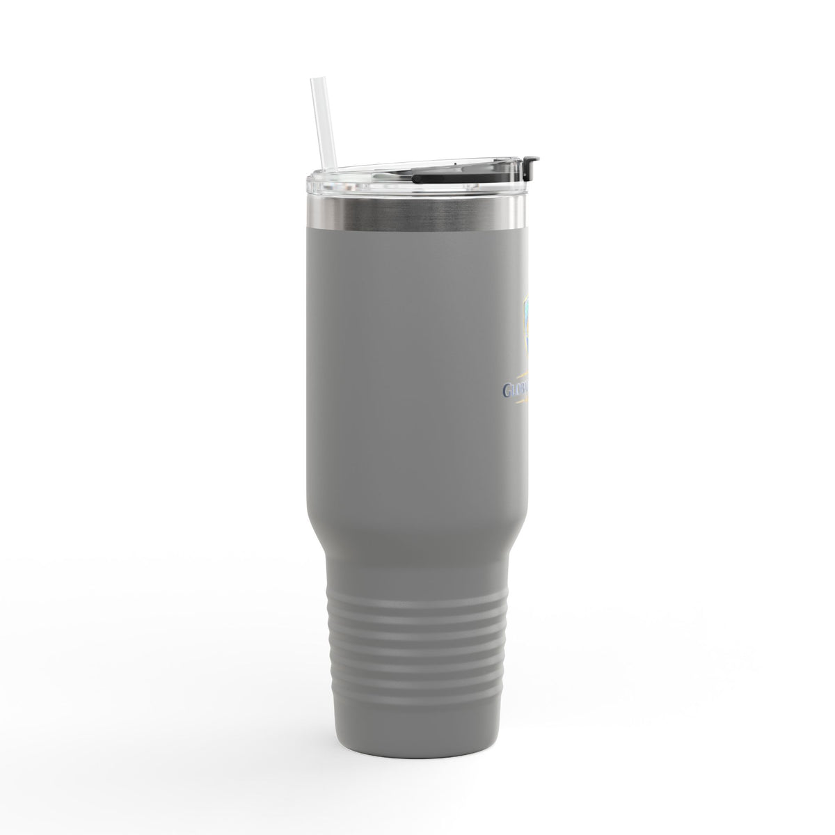 40oz Insulated Travel Mug with Handle — Red Stainless Steel Tumbler, Travel Coffee Cup