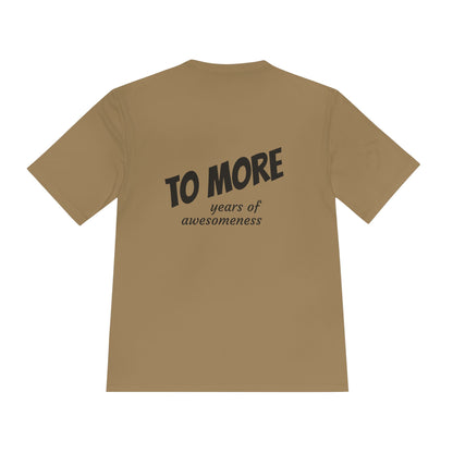 'To More' Moisture-Wicking Tee — Casual Graphic Athletic Shirt
