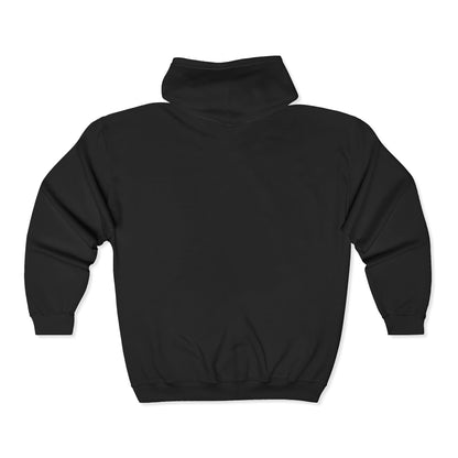 Full-Zip Hooded Sweatshirt — Classic Shield Logo "Golden Wolves"