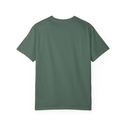 Minimal Cream T‑Shirt with Small Shield Logo — Casual Everyday Tee