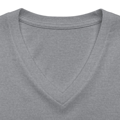 Women's V-Neck Tee — Small Chest Crest Graphic