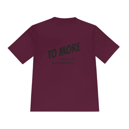 'To More' Moisture-Wicking Tee — Casual Graphic Athletic Shirt