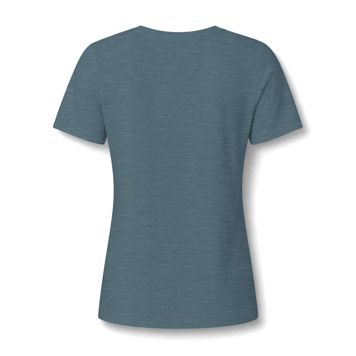 Women's V-Neck Tee — Small Chest Crest Graphic