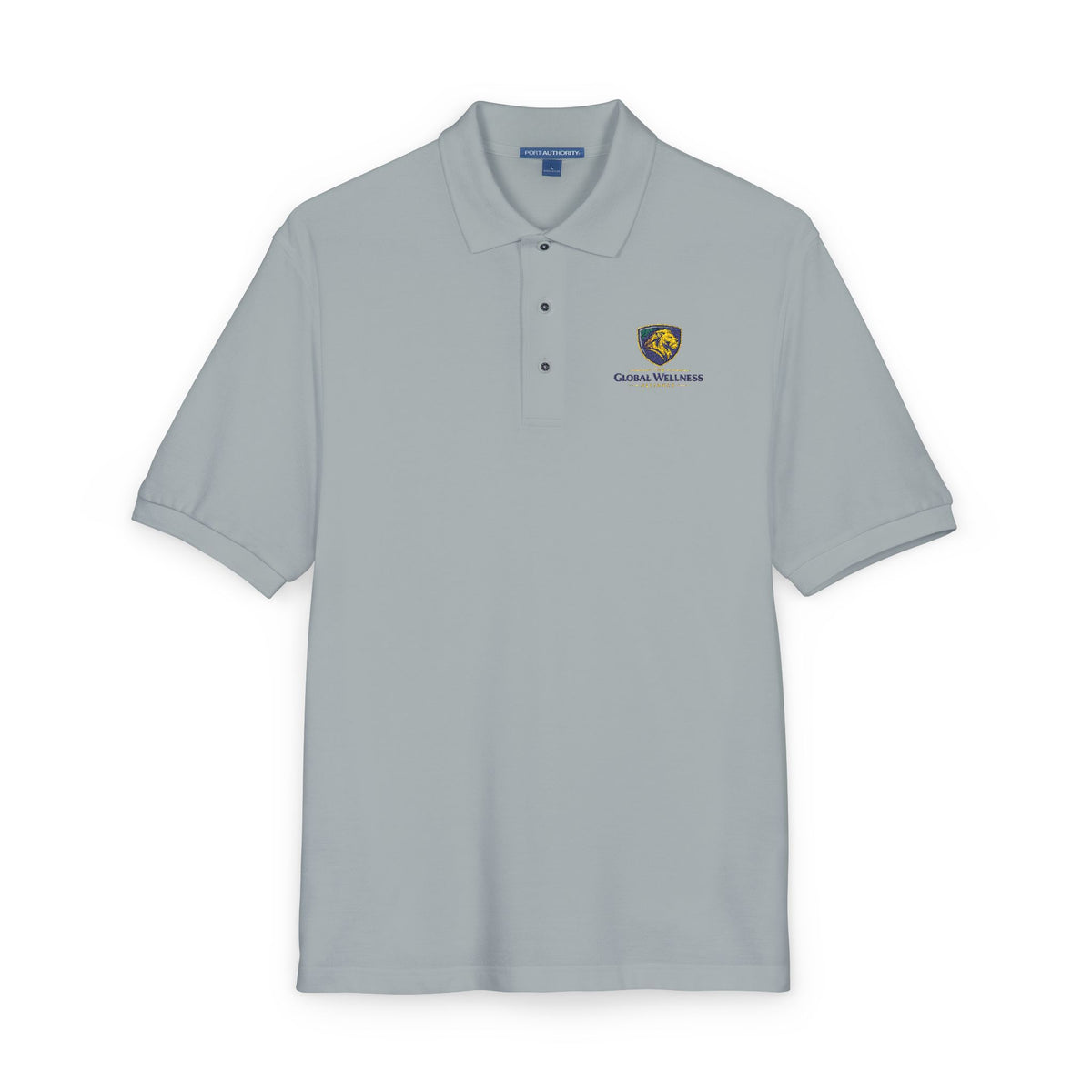Embroidered Lion Crest Polo Shirt