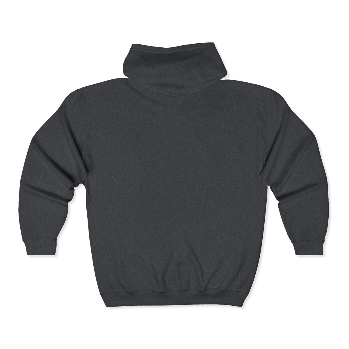 Full-Zip Hooded Sweatshirt — Classic Shield Logo "Golden Wolves"